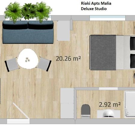 Riaki Apts มาเลีย ภายนอก รูปภาพ