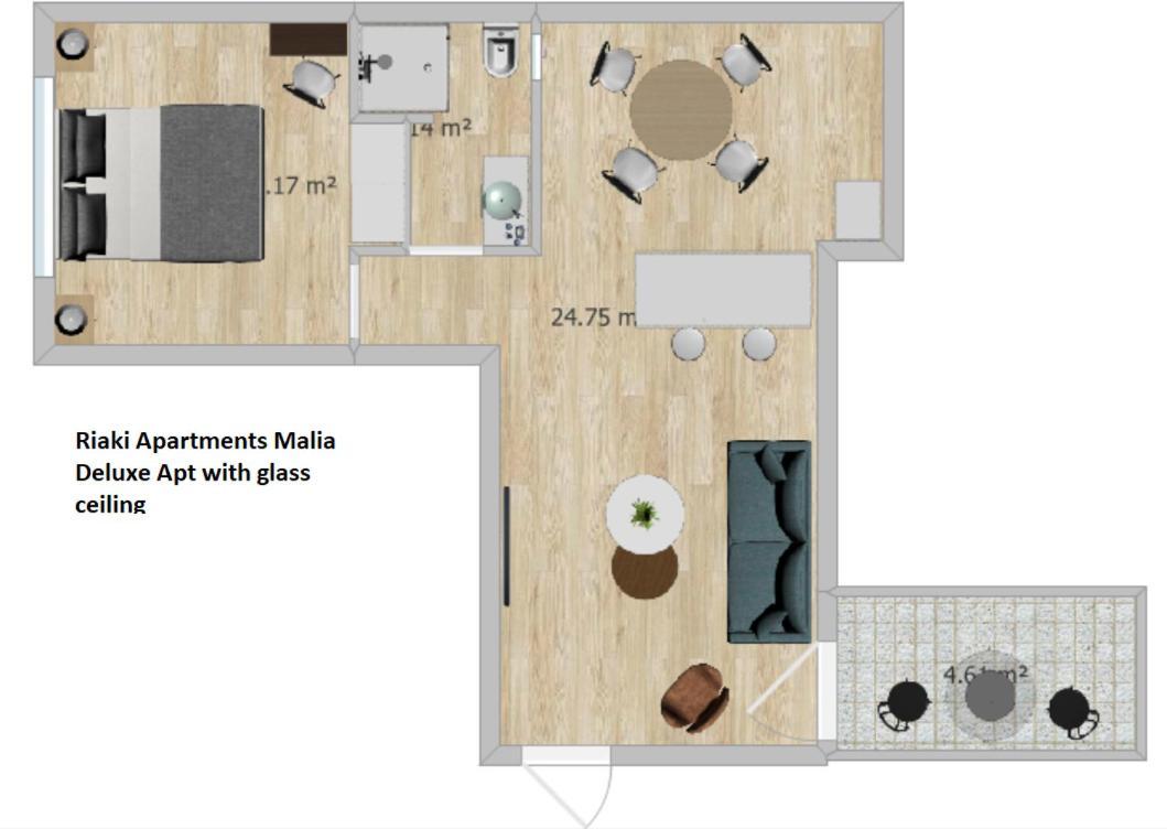 Riaki Apts มาเลีย ภายนอก รูปภาพ